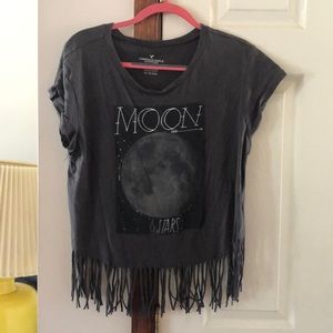 Grey Moon + Stars Tee